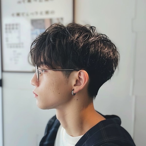 【メンズ限定】＿当店人気No1＿カット＋眉カット ￥4,950［ パーマ／眉毛］