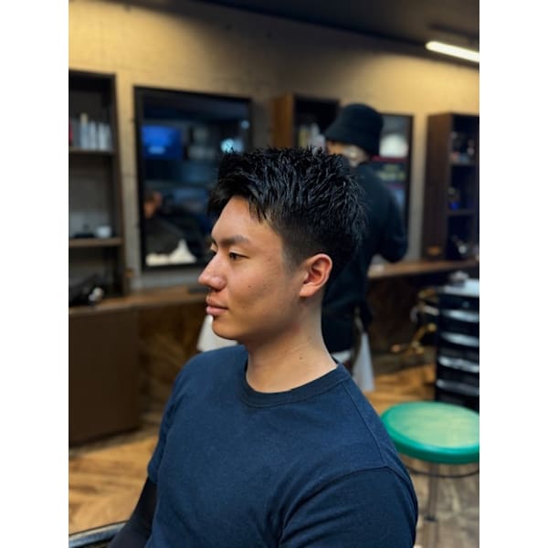 メンズカット+シェービング+プチスパ¥6100