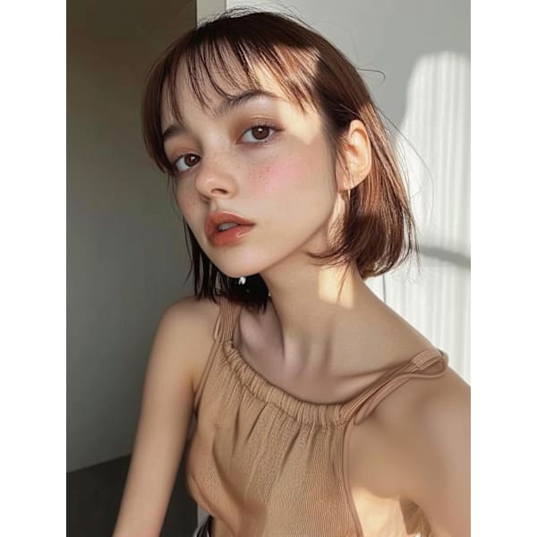 前髪カット＋フルカラー￥8,200 [新宿/新宿駅]