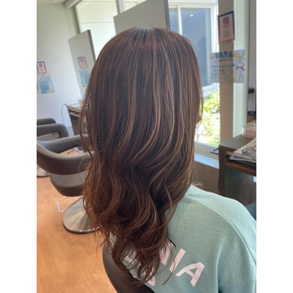 白髪ぼかしハイライト＋髪質頭皮改善ドクターカラー