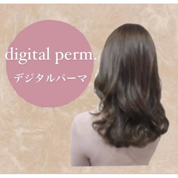 【ふんわりパーマ】カット+デジパ or 水パーマ+シルクTR+超音波アイロン¥8500