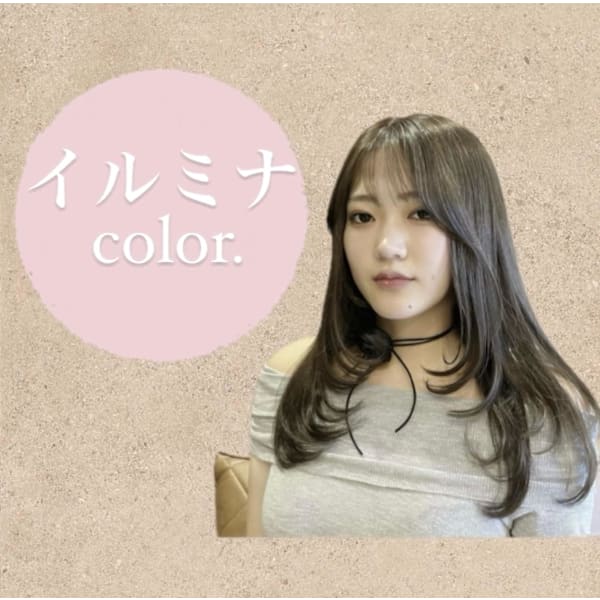 【透明感色】カット＋イルミナカラー＋3STEPTR￥9400