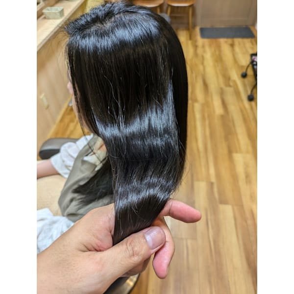 縮毛矯正ストレート & カラー『頭皮ヘアオイルケア付き』