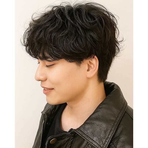 似合わせカット＋デザインパーマ＋眉カット