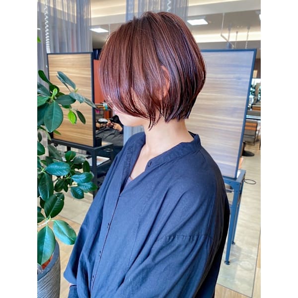 【白髪染めで傷めないケアする白髪染め】カット+"水素"白髪染めカラー¥9.900