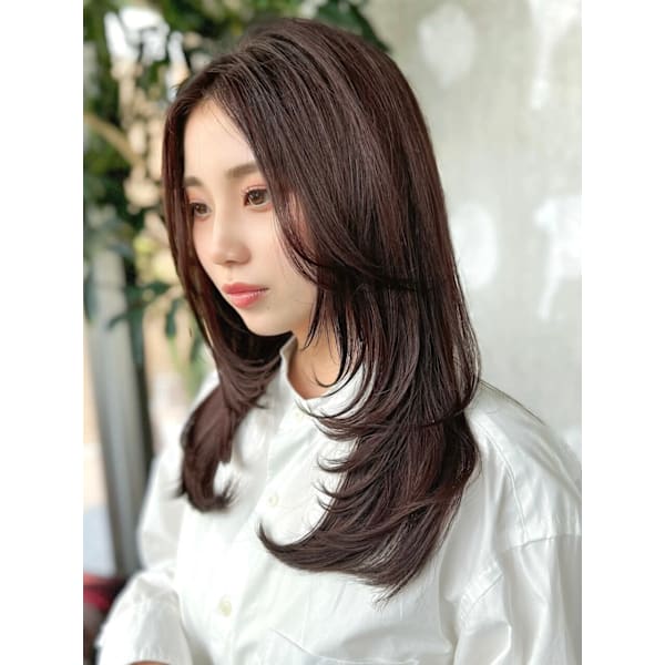 【11月限定】小顔レイヤーカット+冬の艶カラー ¥8,000