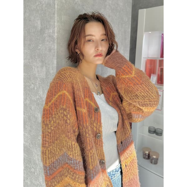 【新規〜来店6週間以内】cut+髪質改善premium keratin color