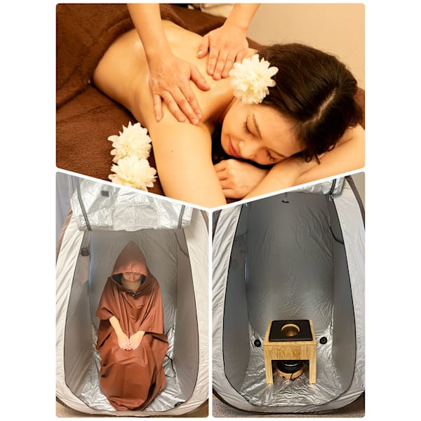 【初回限定】よもぎ蒸しテント20分+極癒しアロマ45分 ¥6,000→¥5,000