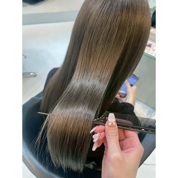 【ツヤ/改善度★×3】カット＋カラー＋髪質改善ミルキーTR(ホームケア付き)