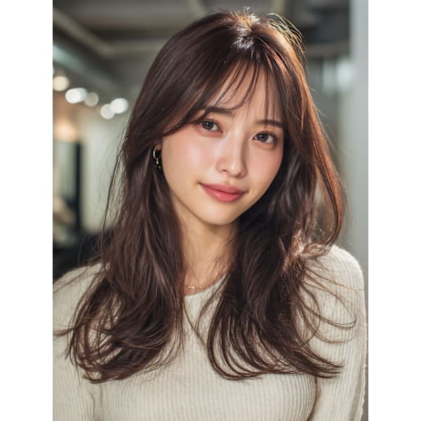 人気No.1◆ カット+質感再整カラー+髪質改善トリートメント 18700→9900円