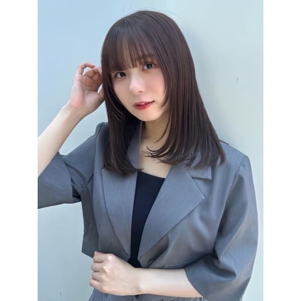 平日限定】カット＋プレミアム艶カラー＋ミルボントリートメント /上尾