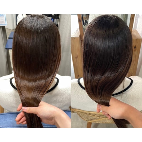 【秋映えな艶&まとまり】カット+髪質改善カラーin酸熱トリートメント