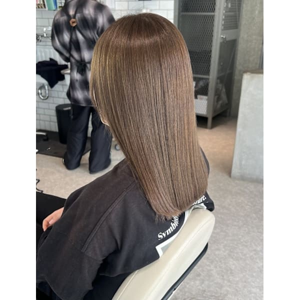 【髪質改善】カット+髪質改善カラー+酸熱トリートメント¥22,000→¥14,500