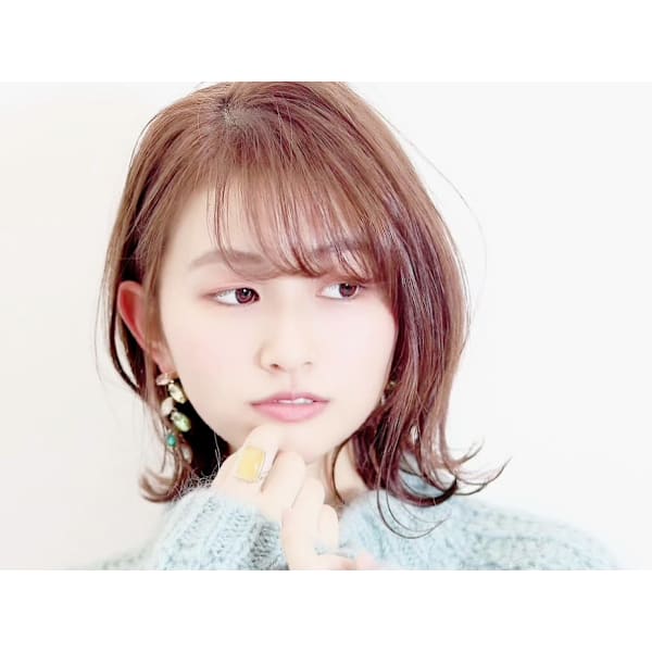 【カラーと前髪のメンテナンス】前髪カット+カラー+オージュアトリートメント ¥8,980