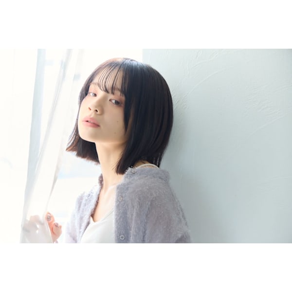 小顔カット＋《髪質改善酸熱Tr》or高級Aujuaトリートメント￥6,100