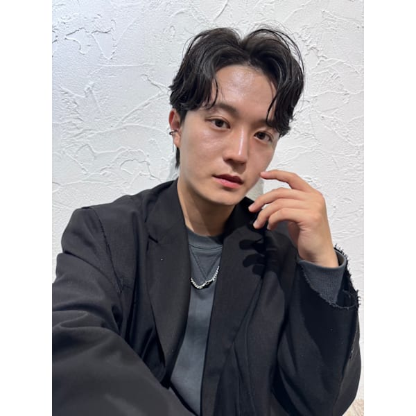 メンズカット+眉カット+スタイリング¥5,500