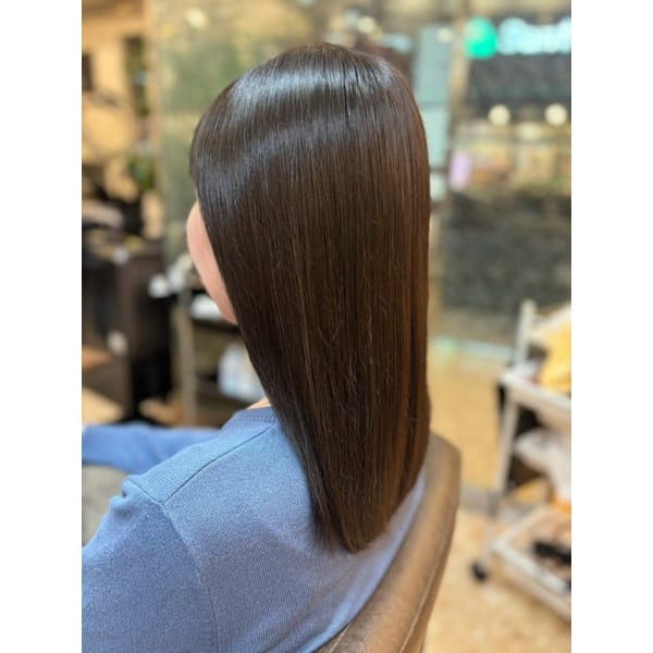 【艶髪】ダメージレスカラー＋浸透トリートメント