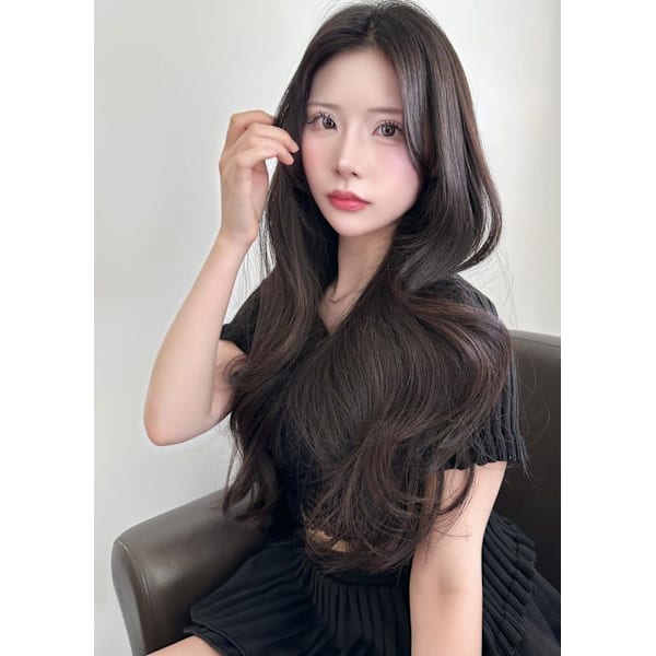 人気当店No.1！ワンホンレイヤー/韓国カット＋水素カラー＋トリートメント￥13,200