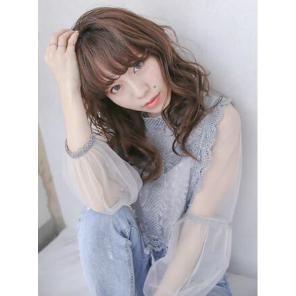 【ご新規様】プレミアム艶カラー（リタッチ）＋カット ¥7,400→¥5,900