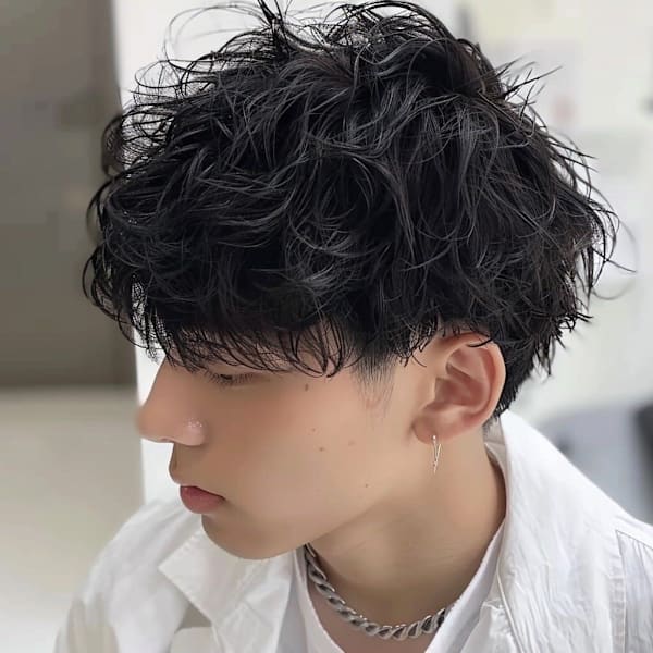 【担当☆章人指名クーポン】メンズカット＋波巻きorツイストスパイラルパーマ￥9,900