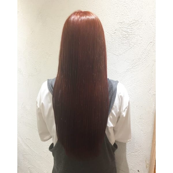 カット＋艶髪縮毛矯正+トリートメント￥19000