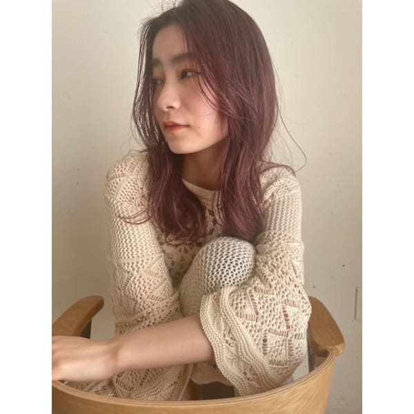 ハイライト(白髪ぼかし可)＋カット＋オンカラー＋極潤トリートメント ￥20000