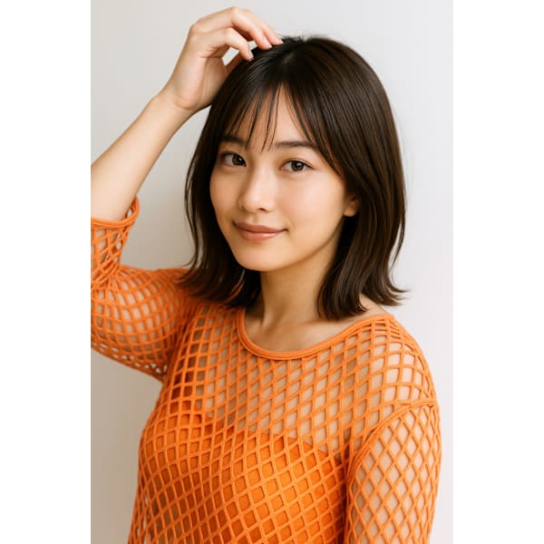 前髪縮毛矯正+カット+オーダーメイドトリートメント