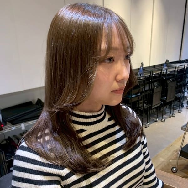 初回/渡邉専用【ブリーチなしでも透明感】旬カラー　￥8,800  前髪カット付き