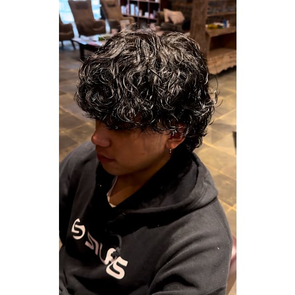 【河端指名限定】メンズカット＋グランジパーマorウルフパーマ