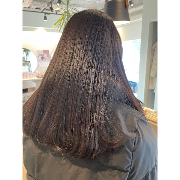 【髪質改善ストレート＋トリートメント】自分史上一番サラサラ自然な髪！朝とにかく楽したい方にオススメ