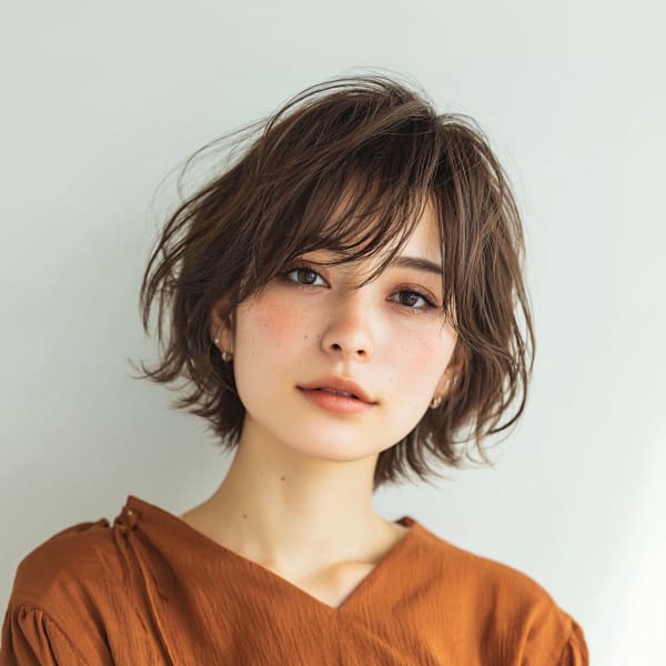 空気を纏ったようなふんわりハンサムショート