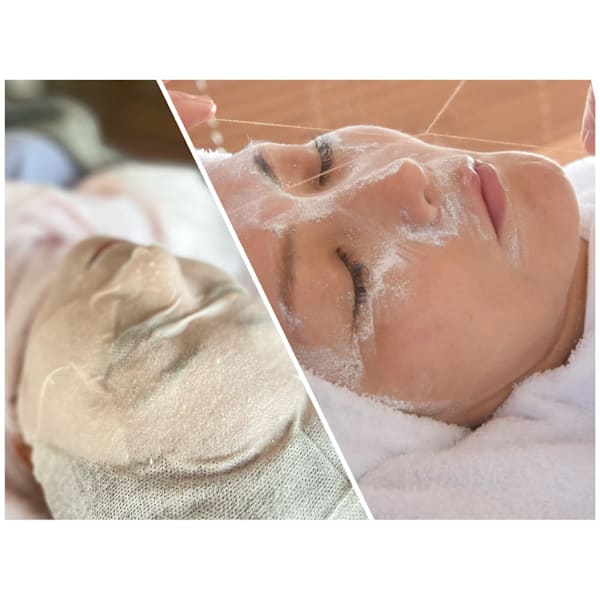 金の糸脱毛＋角質ケア＋紫根パック回数：1回