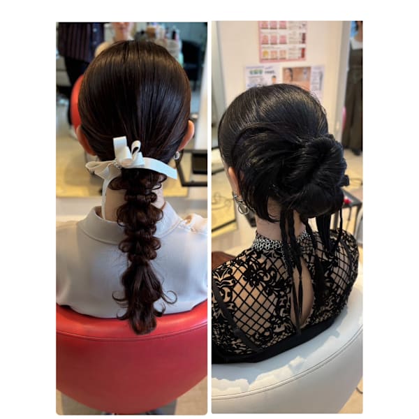 カイト指名ヘアアレンジ