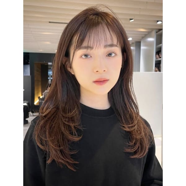 【平日限定】前髪カット(顔周りOK)+カラー+トリートメント¥17,050→¥8,470