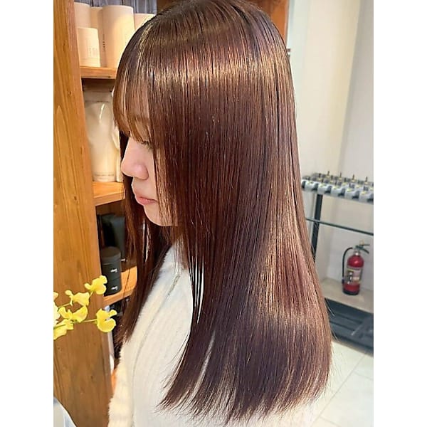 【期間限定】デザインカット+透明感カラー+髪質改善5stepトリートメント