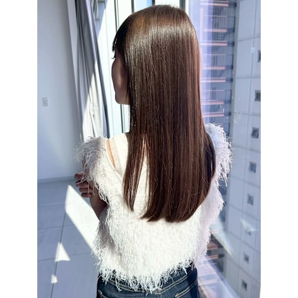 NEW☆オートクチュール髪質改善カラー+カット+TR¥30700→