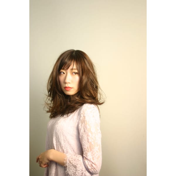 乾かすだけで外人風パーマ！大好評！