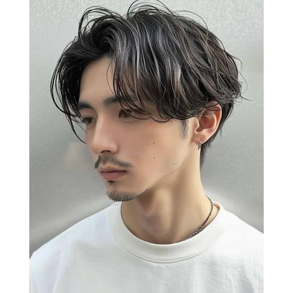 【メンズ】カット＋カラー＋スカルプトリートメント＋眉カット￥11,700