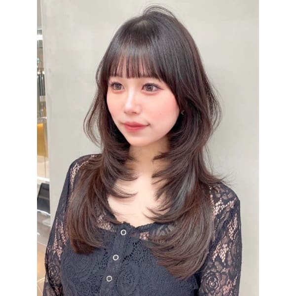 【迷ったらこちら】韓国風カット＋カラー＋髪質改善クイックトリートメント