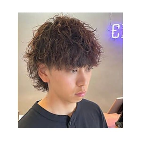 【MEN’S限定】［波巻き］パーマ＋メンズカット ￥11,800［博多／博多駅前］