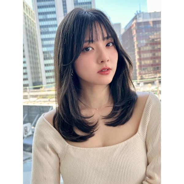 【人気No.3】カット+髪質改善カラー+髪質改善ストレート ¥48,400→￥38,500