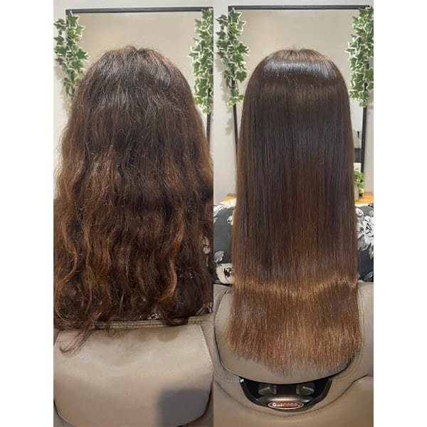 カット＋美髪縮毛矯正＋髪質改善トリートメント