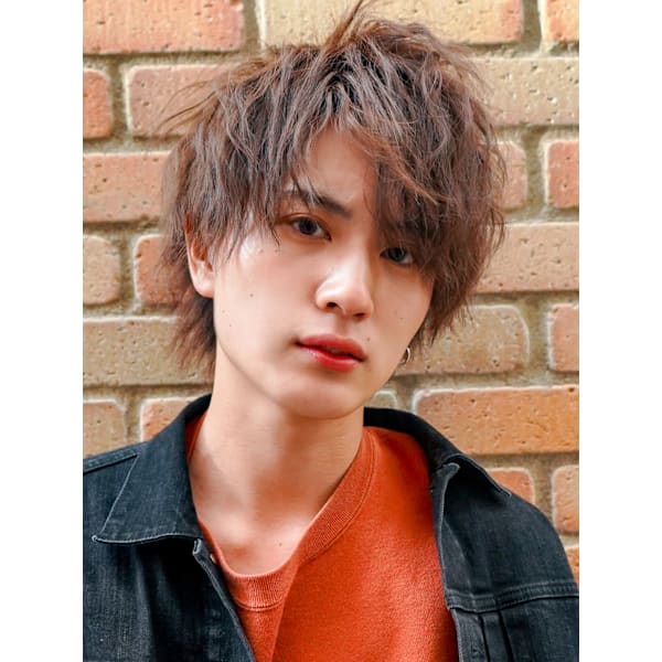 【メンズ人気★No２】カット＋無造作パーマ＋ベースTr￥7900