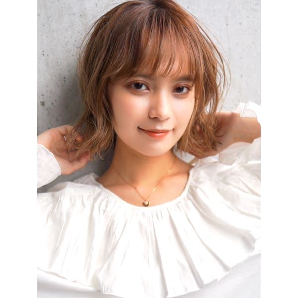 【前髪の悩み解消】カット＋前髪縮毛矯正＋ベースTr￥6400