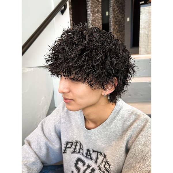 【Gaudi人気No2クーポン】ツイストor波巻きorスパイラルパーマ＋カット¥12800