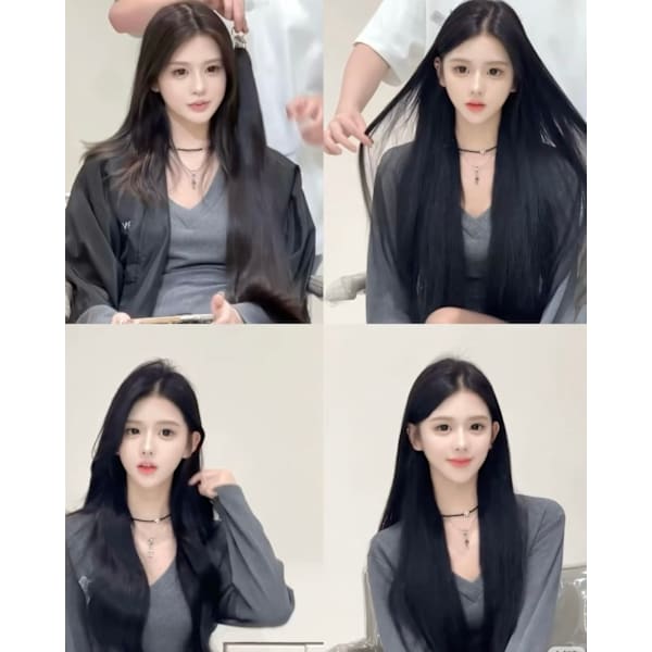 最高級100%人毛 羽エクステ 100本(腰まで)