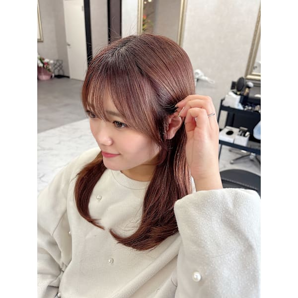 似合わせカット＋艶カラー　¥8900→¥7200