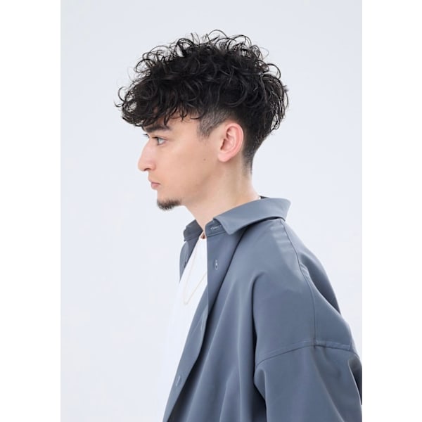 【3回目まで】メンズカット＋ニュアンスパーマ＋Refaマイクロバブル泉＋最新Tr￥7500