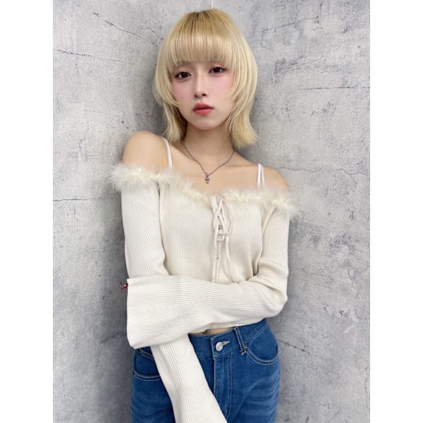 【ご新規/リピーター】ケアブリーチダブルカラーorデザインカラー＋最新Tr￥16,000