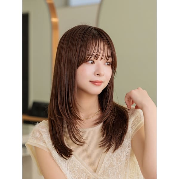 カット＋プレミアムケアカラー＋アミノ酸TR+ナノバブルシャンプー付￥6500